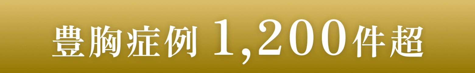 豊胸症例 1,200件超